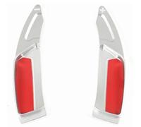 WTIXCRQ Kompatibel Mit Peugeot Für 208 2008 308 3008 508 5008 SW GT Auto-Lenkradpaddel Schaltverlängerungszubehör Schaltknauf Aluminium Auto lenkrad schaltwippen(Silver)