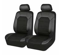 WUCHENGHH 2Stück Auto Sitzbezüge Set für Ford KA RU8 2008-2012 2013 2014 2015 2016, Vordersitze Autositzbezüge Schonbezüge Leder Sitzschoner Wasserdicht Autositz Zubehör,A/Black