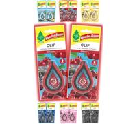 Wunderbaum Clip Autoduft Flakon Lufterfrischer Duftbaum Clips Düfte: 2 Stück + Stift light-tribe (Kirsche)