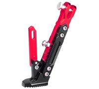 WWITH Motorrad Seitenständer für Yamaha XSR 700 XSR700 Xsr 700, Einstellbare Aluminium Motorrad Seitenständer mit Rutschfestem Breitem Standfuß,B/Red