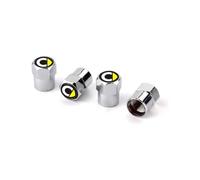 WWZS 4 Stück Reifen Ventilkappen für Smart 451 Brabus, Autoventil Kappe Reifenventilkappen Korrosionsbeständig Stabilen Reifendruck