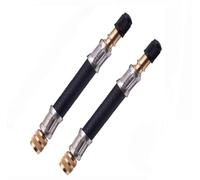 Wxinsheng Ventil Verlängerung,2 Stück Reifenventilverlängerung mit Kappen Gummiventiladapter für Universal Cars,Trucks,Motorcycles,Bikes 100mm