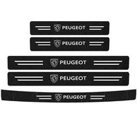 wxjcg 5 Stück Auto Kohlefaser Einstiegsleisten für Peugeot 308 2022 2023 2024, Tuning Zubehör Auto Scuff Plate Türschwelle Sill Aufkleber,B