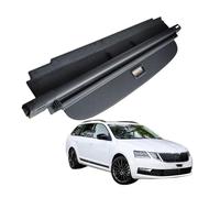 WXJFFF Auto Einziehbare Laderaumabdeckung für Skoda Octavia Travel Edition 2016-2019, Kofferraumabdeckung Rollo Kofferraum Schutz Cargo Cover, Autozubehör