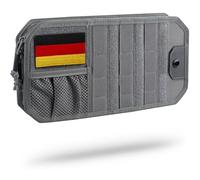 WYNEX Sonnenblenden-Organizer mit Reißverschluss-Fach & Brillenhalter - Halbstarre MOLLE-Platte mit Patch (passt in die meisten Fahrzeuge, SUVs, LKWs)