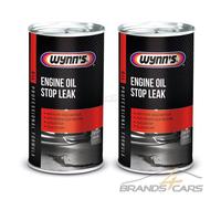 WYNNS 2x 325ml ENGINE OIL STOP LEAK MOTOR ÖL-LECK-STOP ADDITIV MOTOR DICHTMITTEL