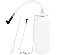 WYYHQO Bremsflüssigkeitsbehälter, 1L Bremsenentlüftungsflasche, Bremsenentlüftungsgerät mit 60 cm Universal Gummi Adapter und Schlauch, Bremsenentlüftungsgerät für Austausch von Bremsöl