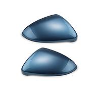 WzMDg 1 Paar Spiegelkappen Außenspiegel für Golf 7 MK 7.5 GTI GTD 2013 2014 2015 2016 2017 2018,Rückspiegelgehäuse,Abdeckungen Seitenspiegel,Auto Spiegelkappen,C-Blue