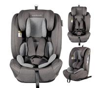 X ADVENTURE Kindersitz Gruppe 1/2/3 i-Size - ISOFIX Autokindersitz Grow Fix mitwachsend Grau, ab 9 kg bis 36 kg, ECE R129, seitlicher Aufprallschutz, 9 Monate bis 12 Jahre