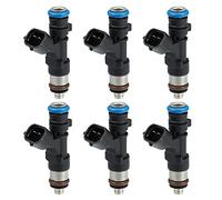 X AUTOHAUX 6 Stück Auto Benzin Einspritzdüse Kraftstoffeinspritzer Zapfpistole Einspritzventil Adapter Ersatz 0280158007 166007S000