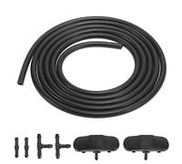 X AUTOHAUX Düse Waschdüsen Scheibenwaschanlage Kit Windschutzscheiben Schlauch mit 4 Stück Schlauchverbinder 5M0955985C