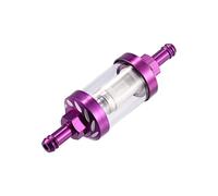 X AUTOHAUX Motorrad Kraftstofffilter Motor Inline Gas Kraftstoffleitung Filter Lila