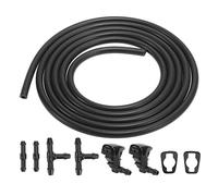 X AUTOHAUX Scheibenwaschanlage Schlauch 2 Meter Waschdüsen Kit Scheibenwischer Scheibenwaschdüsen mit 4 Stück Schlauchverbinder 8E5Z17603A