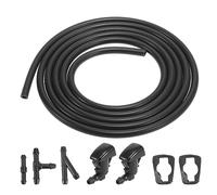 X AUTOHAUX Scheibenwaschdüsen Sprühdüse Kit Scheibenwaschanlage Reparaturset Schlauch 2M mit 3 Stücke Schlauchverbinder 68260443AA