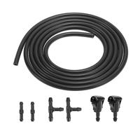 X AUTOHAUX Scheibenwischer Waschdüsen Scheibenwaschanlage Schlauch Kit 2m Wischwasserschlauch mit 4 Stück Schlauchverbinder 85381-AA010