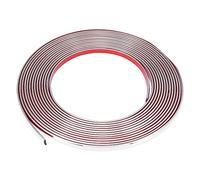 X AUTOHAUX Zierleiste Zierstreifen Auto Chromleiste PVC Zierleisten Selbstklebend für Auto Karosserie Fenster Stoßstange Türdekoration 8m x 10mm