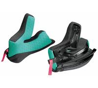 X-Lite X-502/Ultra Carbon Wangenpolster, schwarz/grün, Größe 25 mm