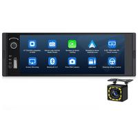 X3U 6,36 Zoll IPS Single DIN Autoradio Radio CarPlay Android Auto mit Drehknopf