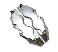 XATHKJOE 2 Stück Auto Bremssattel Abdeckung, für Opel Mokka B I 2021-2024 3D-Stil Bremssattel Abdeckungen,Bremssattelschutzabdeckung,M(25cm×6.5cm×4cm)-Silver