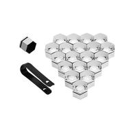 XCVFSRW Radmutterkappen, für Smart 451 452 450 454#1 / #3 Radmutter Abdeckungen Radschraubenkappen Felgenschloss Diebstahlschutz Abzieher Radbolzen,A-19mm