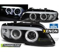 Xenon CCFL Angel Eyes Scheinwerfer für BMW X5 E53 03-06 schwarz