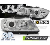 Xenon LED Angel Eyes Scheinwerfer für BMW 3er E90/E91 05-08 chrom
