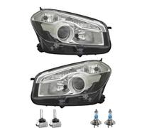 Xenon Scheinwerfer Set inkl. OSRAM Lampen D1S H7 für Nissan Qashqai +2 I J10