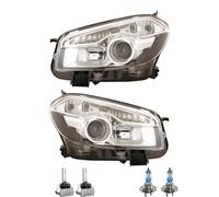 Xenon Scheinwerfer Set inkl. OSRAM Lampen D1S H7 für Nissan Qashqai +2 I J10