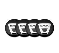 XGAGCF 4 Stück Auto Radnabenkappen Wheel Center Caps Alufelgen Felgenkappen Nabendeckel Aufkleber, für Dacia Duster Logan Sandero 2 Mcv Sandero 56MM Auto Dekoration Abzeichen Zubehör