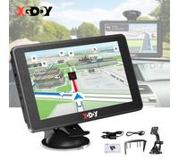XGODY 7 Zoll LKW PKW GPS Navigationsgerät Auto Navi EU Karten Fahrspurassistent