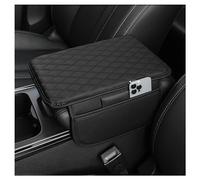 Xiazhi Mittelarmlehne Bezug für Skoda Octavia Estate 3 (III) 5E I 2012-2020, Auto Armlehne Schutzhülle Komfort Mittelkonsole Polster Schwarz Diamant-Gitter