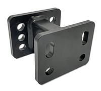 XIMPLIO Adapter Verlängerung Hakenverlängerung für Flanschkugel Anhängerkupplung AHK mit ABE (100 mm)