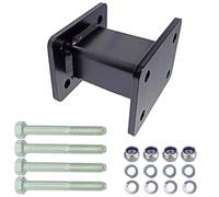 XIMPLIO Anhängerkupplung Verlängerung 100 mm Hakenverlängerung Adapter für AHK-Anschraubplatte Flanschkugel AHK 4 Loch 83x56 mm Lochabstand