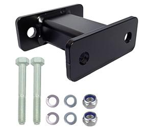 XIMPLIO Anhängerkupplung Verlängerung 125 mm Hakenverlängerung Adapter für Flanschkugel AHK 2 Loch 90 mm Lochabstand