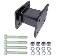 XIMPLIO Anhängerkupplung Verlängerung 75 mm Hakenverlängerung Adapter für AHK-Anschraubplatte Flanschkugel AHK 4 Loch 83x56 mm Lochabstand