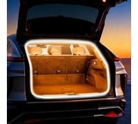 XineYuor Kofferraum Lichtstreifen,4m Kofferraumbeleuchtung Led,Kofferraum Beleuchtung,Led Streifen Auto,Automatischer Sensor Tail Box Led Strip Lights für Auto Kofferraum (Warme, Dauerlicht)