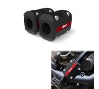Xitomer 1 Paar 22 mm/25 mm/28 mm Motorrad-Motorschutz-Stoßstangenschutz, Motorrad-Sturzbügelschutz, Rahmenschieber (rot)