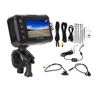 Xiuganpo Motorrad-Dashcam 3 Zoll 1080P Videorecorder Vorne und Hinten mit | IP67 Wasserdicht für das Objektiv, 180-mAh-Akku, Unterstützt G-Sensor und Loop-Aufnahme, Universell Passend für Alle
