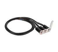 Xiuganpo Motorrad-LED-Lenkerschalter aus Edelstahl, Wasserdicht, für Scheinwerfer, Nebelscheinwerfer, Stromgerät, Einfache Installation für Elektro-Radfahrer, ATV, Dirtbike (Links 12473015)