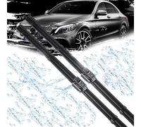 Xjjhyl Auto Scheibenwischer für Mercedes-Benz C-Class W205 C180 C200 C220 C250 C300 2015 2016-2020 22 inches + 22 inches,Vorne + Hinten Wischer Klingen,hervorragende Sicht auf der Straße