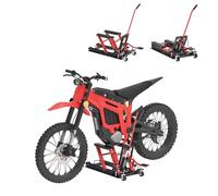 XMTECH Hydraulischer Motorradheber, Motorradhebebühne, Höhenverstellbar 230-340 mm, 680 kg, Sicherheits-Sperre, Anti-Rutsch Plattform, Für Motorräder & ATV, Mobil mit Rollen