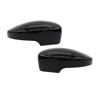 XNASU Spiegelkappen für Ford Kuga Ecosport 2013-2019, Rückspiegel Abdeckung Auto Seitenspiegel Außenspiegel Abdeckkappe Links Rechts Ersatz, Black- 1 Pair