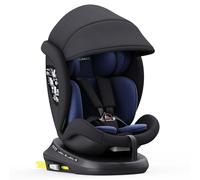 XOMAX 946i Kindersitz drehbar 360° mit ISOFIX, Liegefunktion I mitwachsend I 0-36 kg, 0-12 Jahre, Gruppe 0/1/2/3 I 5-Punkt-Gurt und 3-Punkt-Gurt I Bezug abnehmbar, waschbar I ECE R129