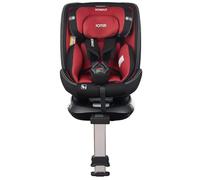 XOMAX G409 Kindersitz drehbar 360°, Standfuß, ISOFIX I mitwachsend I 0-36 kg, 0-12 Jahre, Gruppe 0+/1/2/3, 5-Punkt-Gurt, 3-Punkt-Gurt I Bezug waschbar I ECE R129 (Rot)