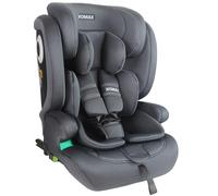 XOMAX LM238 Kindersitz mit ISOFIX I mitwachsend I 9-36 kg, 15 Monate - 12 Jahre, Gruppe 1/2/3 I 5-Punkt-Gurt und 3-Punkt-Gurt I Bezug abnehmbar und waschbar I ECE R129 I anthrazit