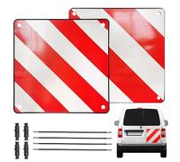 XPJBKC Warntafel Fahrradträger für Italien Spanie, 3 In 1 50x50cm Warnschild Italien Fahrradträger, Aluminium Warnschilder mit 4 Spannseile für Fahrradträger Heckanhänger Wohnmobil Auto Boot