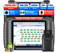 XTOOL D8W 2.0 Auslesegerät KFZ OBD2 Diagnosegerät ECU-Codierung Kabellos Scanner