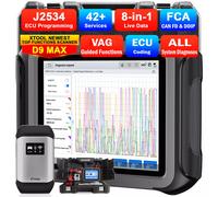 XTOOL D9 MAX Auslesegerät KFZ OBD2 Diagnosegerät ALLE SYSTEM ECU Coding J2534 DE