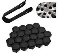 XTRDGHUG 20 Stück Radschraubenkappen, für Opel Vaux-Hall Corsa F/Corsa-e 2019 2020 2021 2022 2023, Ersatz Radkappen Tools, Radmutterkappen, Radmuttern,17mm