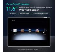 XTRONS 11,6" Auto Kopfstütze KFZ Monitor USB TF 2K 1080P FM Transmitter 16GB